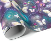 Een ontwerp uit de multifunctionele vlinderreeks 5 cadeaupapier (Rol Hoek)