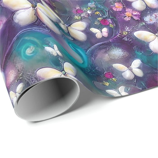 Een ontwerp uit de multifunctionele vlinderreeks 5 cadeaupapier (Rol Hoek)