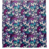 Een ontwerp uit de multifunctionele vlinderreeks 5 douchegordijn (Voorkant)