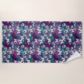 Een ontwerp uit de multifunctionele vlinderreeks 5 strandlaken (Voorkant)