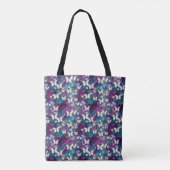 Een ontwerp uit de multifunctionele vlinderreeks 5 tote bag (Achterkant)