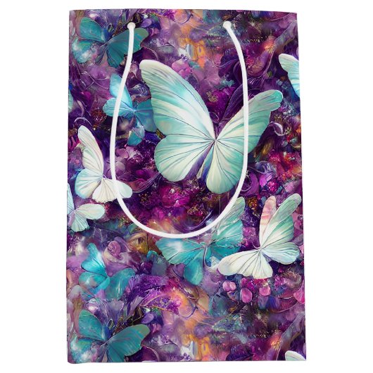 Een ontwerp uit de multifunctionele vlinderreeks 7 medium cadeauzakje (Voorkant)