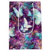 Een ontwerp uit de multifunctionele vlinderreeks 7 medium cadeauzakje (Achterkant)