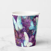 Een ontwerp uit de multifunctionele vlinderreeks 7 papieren bekers (Achterkant)