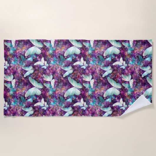 Een ontwerp uit de multifunctionele vlinderreeks 7 strandlaken (Voorkant)