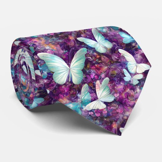 Een ontwerp uit de multifunctionele vlinderreeks 7 stropdas (Opgerold)