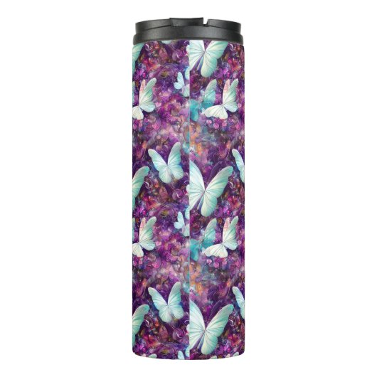Een ontwerp uit de multifunctionele vlinderreeks 7 thermosbeker (Achterkant)