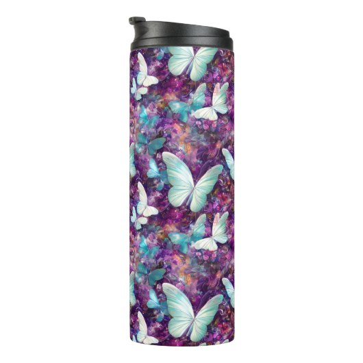 Een ontwerp uit de multifunctionele vlinderreeks 7 thermosbeker (Geroteerd rechts)