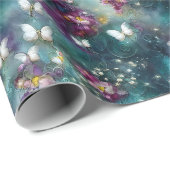 Een ontwerp uit de Mystical Butterfly-reeks 11 Cadeaupapier (Rol Hoek)