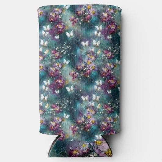 Een ontwerp uit de Mystical Butterfly-reeks 11 Seltzer Blikjeskoeler (Voorkant)