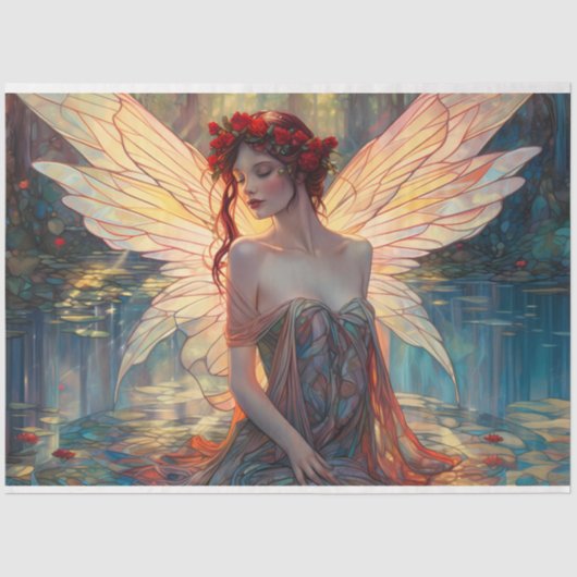 Een ontwerp uit de Mystical Fairy-reeks 9 Tissuepapier (Voorkant)