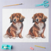 Een ontwerp uit de Small Dog-reeks 18 Tissuepapier (Craft)