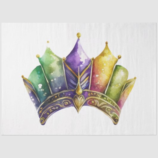 Een ontwerp van de Maskerreeks van Mardi Gras 28 Tissuepapier (Voorkant)