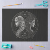 Een ontwerp van de Reeks Zodiac 9 Weefselpapier Tissuepapier (Craft)