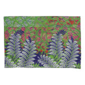 Een ontwerp van een groen en geel patroon kussensloop (Voorkant)