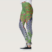 Een ontwerp van een groen en geel patroon leggings (Links)