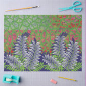 Een ontwerp van een groen en geel patroon tissuepapier (Craft)