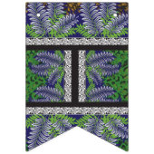 Een ontwerp van een groen en geel patroon vlaggetjes (Eerste vlag)