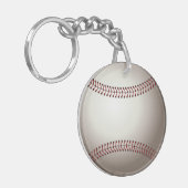 Een ontwerp van een honk of softbal sleutelhanger (Voorkant Links)