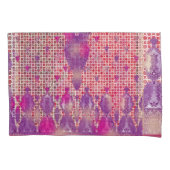 Een ontwerp van een paarse achtergrond met stippen kussensloop (Voorkant)