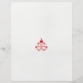 Een ontwerp van een rode bloem op een witte achter (Voorkant)