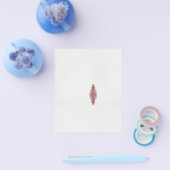 Een ontwerp van een rood en wit patroon flyer (Enkel)