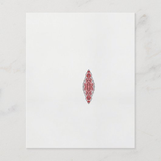 Een ontwerp van een rood en wit patroon flyer (Voorkant)