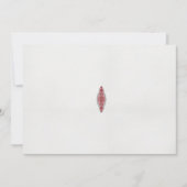 Een ontwerp van een rood en wit patroon kaart (Voorkant)