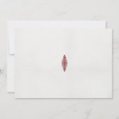 Een ontwerp van een rood en wit patroon kaart (Achterkant)