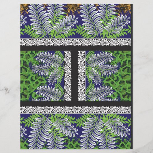 Een ontwerp van een rood en zwart behang (Achterkant)