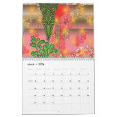 Een ontwerp van een spiegel en enkele planten kalender (Mar 2026)