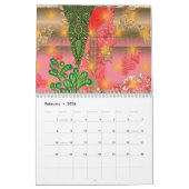 Een ontwerp van een spiegel en enkele planten kalender (Feb 2026)