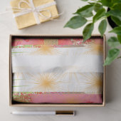 Een ontwerp van een spiegel en enkele planten tissuepapier (Geschenk)