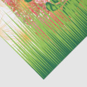 Een ontwerp van een spiegel en enkele planten tissuepapier (Detail)