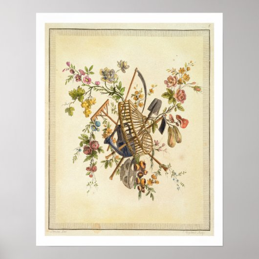 Een ontwerp van tuintextiel uit de Oeuvre contenan Poster (Voorkant)