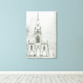 Een ontwerp voor een kerk, 1821 canvas afdruk (Insitu (Houten vloer))