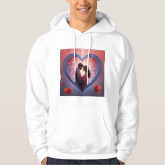 Een ontwerp voor een spirituele Valentijnsdag die  Hoodie