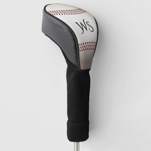 Een ontwerpbasis of een zacht Initiaal of monogram Golfheadcover (Schuin)