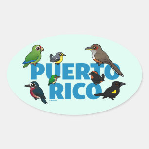 Een onvergetelijke prestatie van Puerto Rico. Ende Ovale Sticker