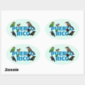 Een onvergetelijke prestatie van Puerto Rico. Ende Ovale Sticker (Vel)