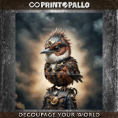 Een onverschrokken steampunk mus - tissuepapier