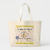 'Een onvolmaakte vrede' - Canvas Bag - Customize Grote Tote Bag (Voorkant)