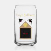 Een onvriendelijkheid van Ravens Halloween Custom Blikvorm Glas (Voorkant)