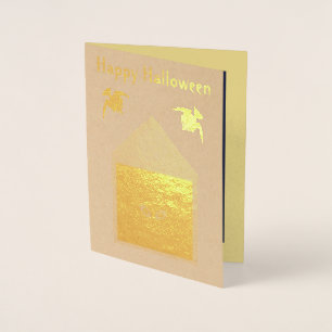 Een onvriendelijkheid van Ravens Halloween Custom Folie Kaarten