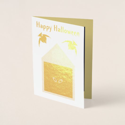 Een onvriendelijkheid van Ravens Halloween Custom Folie Kaarten (Voorkant)