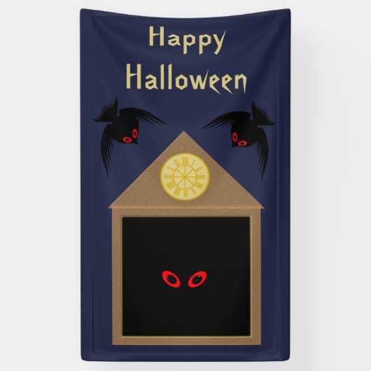 Een onvriendelijkheid van Ravens Halloween Custom Spandoek (Verticaal)