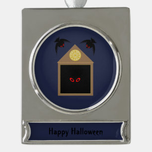 Een onvriendelijkheid van Ravens Halloween Custom Verzilverd Banner Ornament