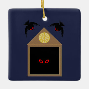 Een onvriendelijkheid van Ravens Halloween Keramisch Ornament