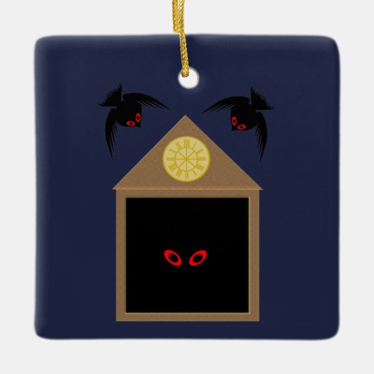 Een onvriendelijkheid van Ravens Halloween Keramisch Ornament (Voorkant)