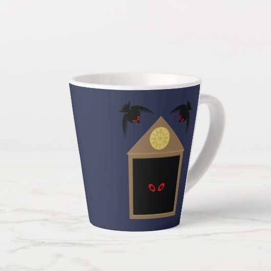 Een onvriendelijkheid van Ravens Halloween Latte Mok (Rechterhoek)